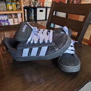 Adidas Grand Court Alpha '00s Sneaker Women's Size 8 Black And Purple